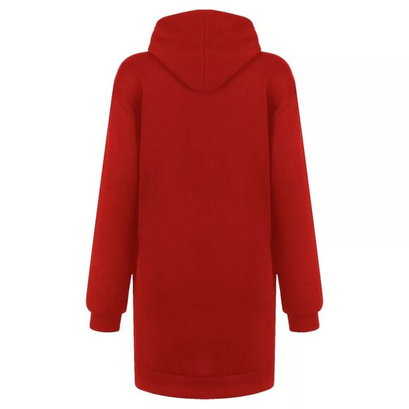 Merry Christmas Hoodie Jacket Sweatshirt Mini Tank Dress Top Shirt Xmas - Picture 3 of 3